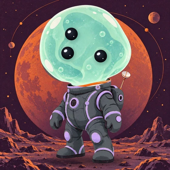 ORBIT ODDITIES, artwork from a KURV collection